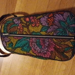 Natco Products Corp. Made in USA.  Retro  design, multi dark tones, carry all.